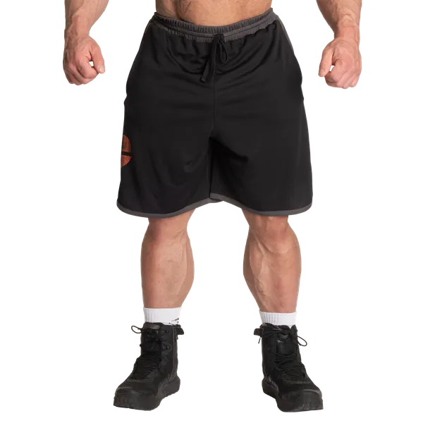 Gasp Mesh Shorts/träningsshorts, Black/Grey