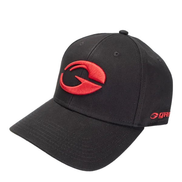 GASP baseball cap, Black/Red