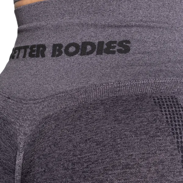 Better Bodies Curve Scrunch Leggings/Træningstights, Sort Melange