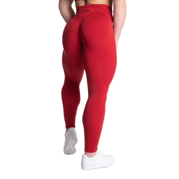 Better Bodies Scrunch leggings/Træningstights, Chili Rød