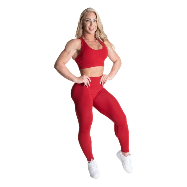 Better Bodies Scrunch leggings/Træningstights, Chili Rød