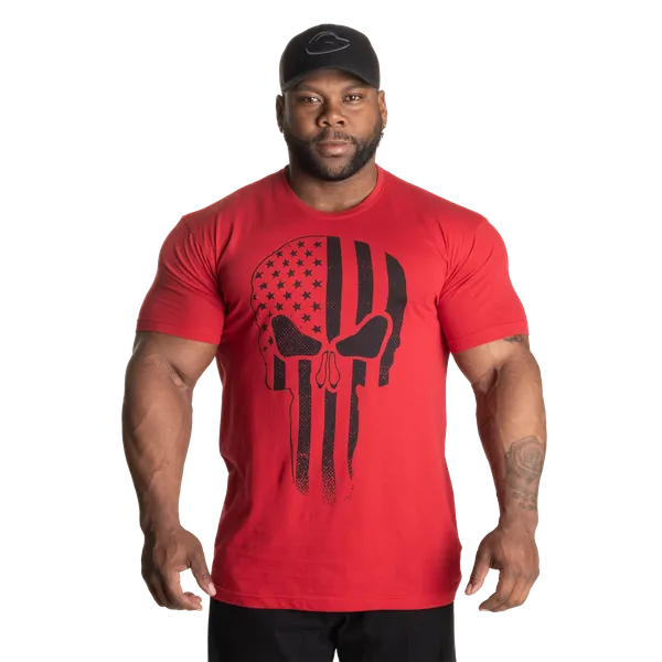 Gasp Skull standard T-shirt, Chili Red
