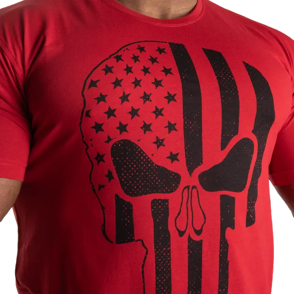 Gasp Skull standard T-shirt, Chili Red