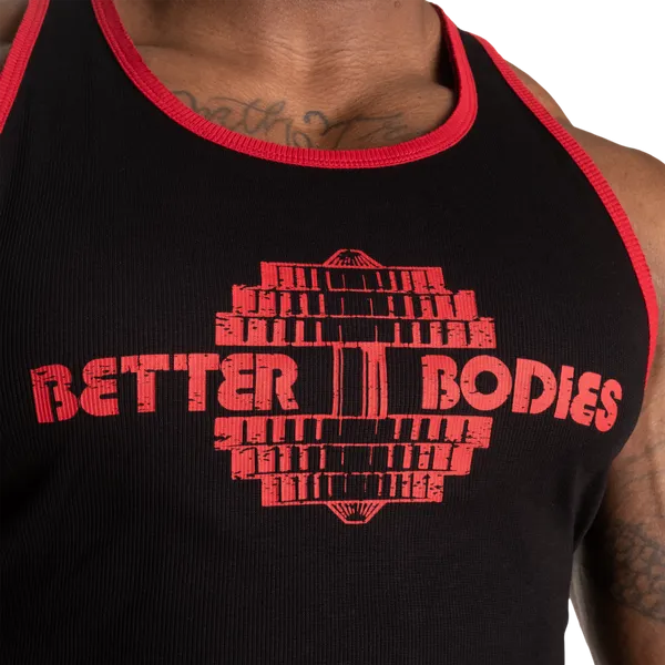 Better Bodies Dumbbell t-back Linne, Black/Red