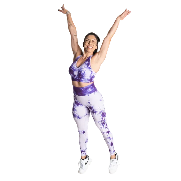 Better Bodies Entice scrunch leggings/træningstights, lilla tie dye