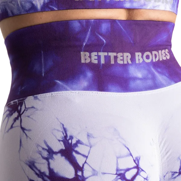 Better Bodies Entice scrunch leggings/træningstights, lilla tie dye