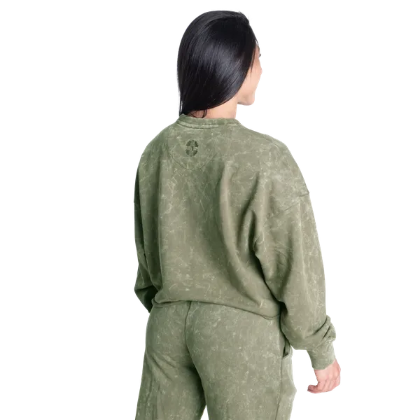 Better Bodies Acid washed Sweatshirt/Träningströja, Acid washed green