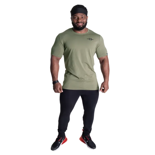 Better Bodies Essential tapered T-shirt, Washed Green