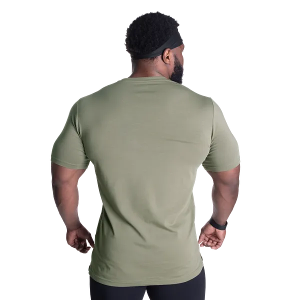 Better Bodies Essential tapered T-shirt, Washed Green