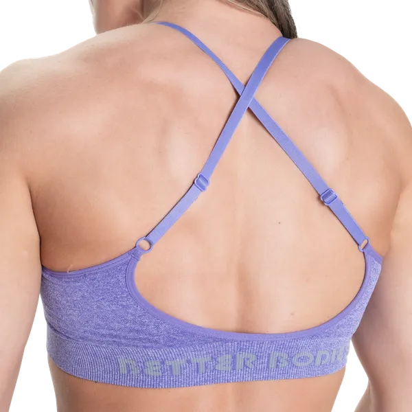 Better Bodies Curve scrunch-bh/sports-bh, Athletic lilla melange