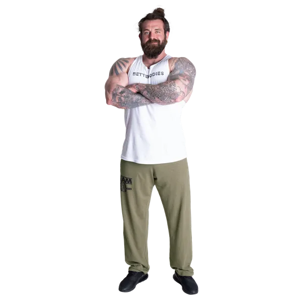 Better Bodies BB sweatpants/Träningsbyxor, Washed Green