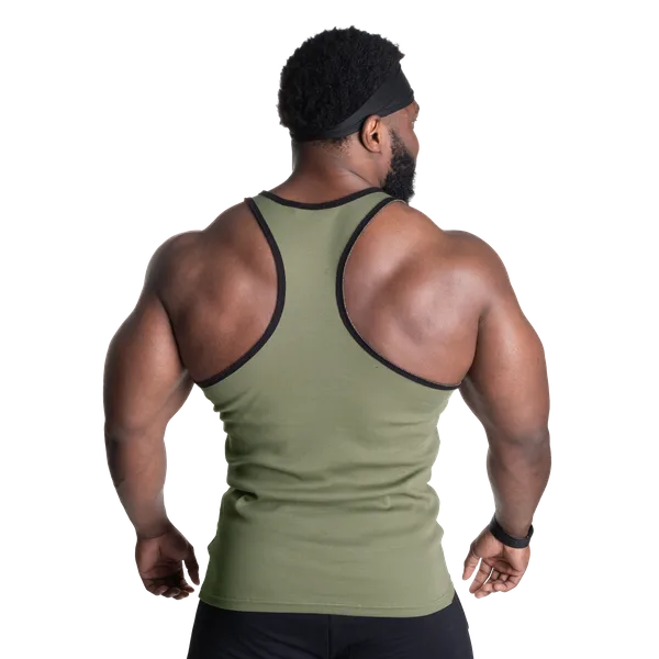 Better Bodies Dumbbell T-back Linne, Washed Green