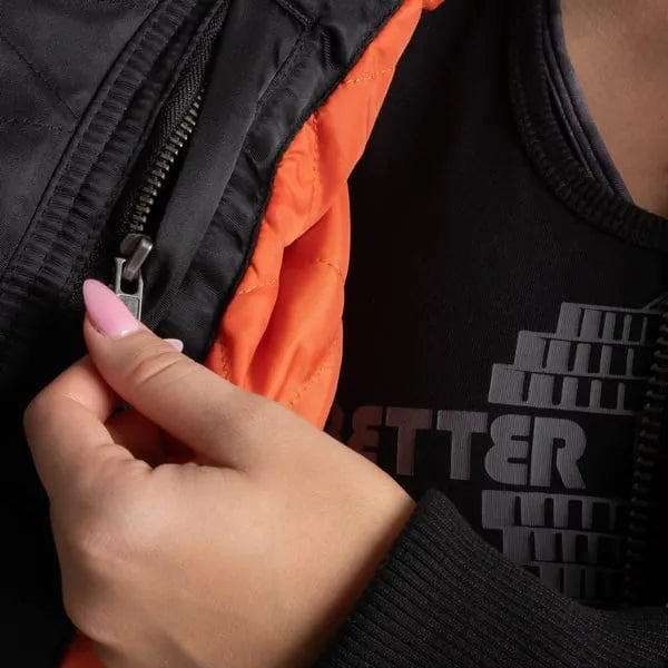 Better Bodies Utility Bomber Jacket, Black