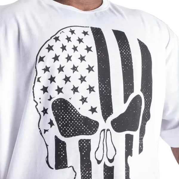 Better Bodies Skull Union Iron T-shirt, White