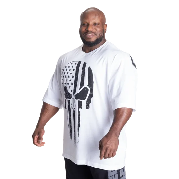 Better Bodies Skull Union Iron T-shirt, White