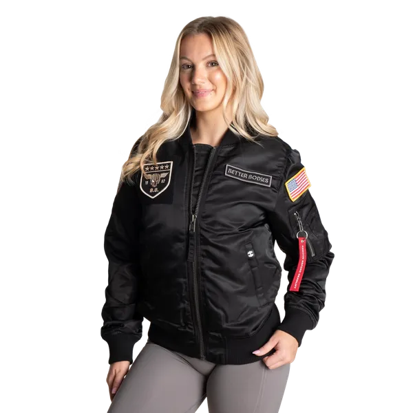 Better Bodies Dame Bomberjakke, Sort