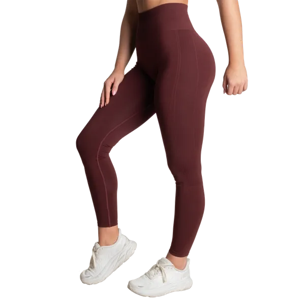 Better Bodies Scrunch leggings/træningstights, Rødbrun