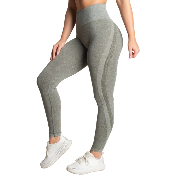 Better Bodies Curve Scrunch Leggings/Träningstights, Green Melange