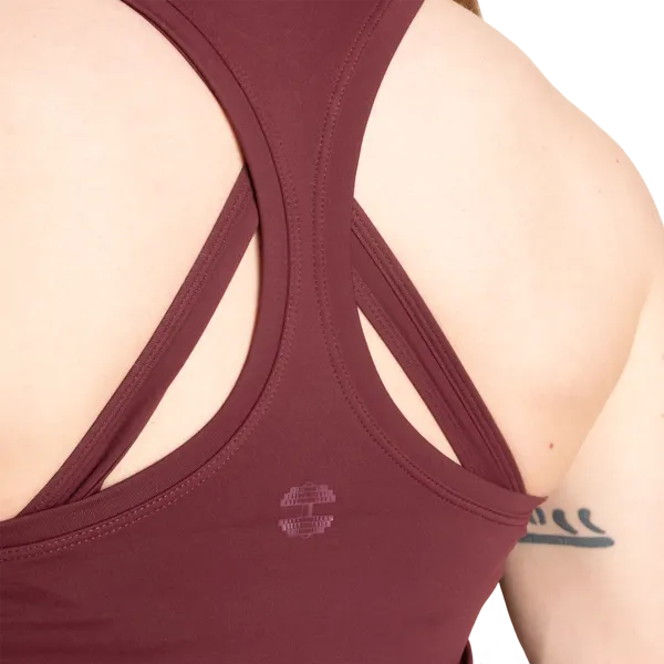 Better Bodies Core crop T-back Linne, Maroon