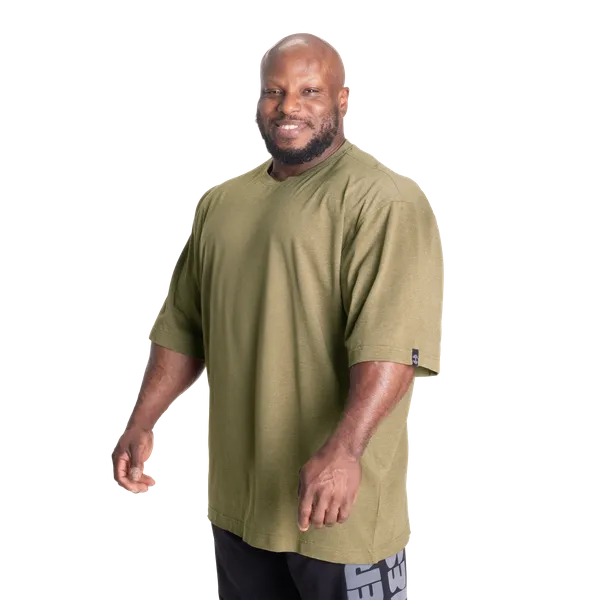 Better Bodies Standard Iron T-shirt, Army Green Melange