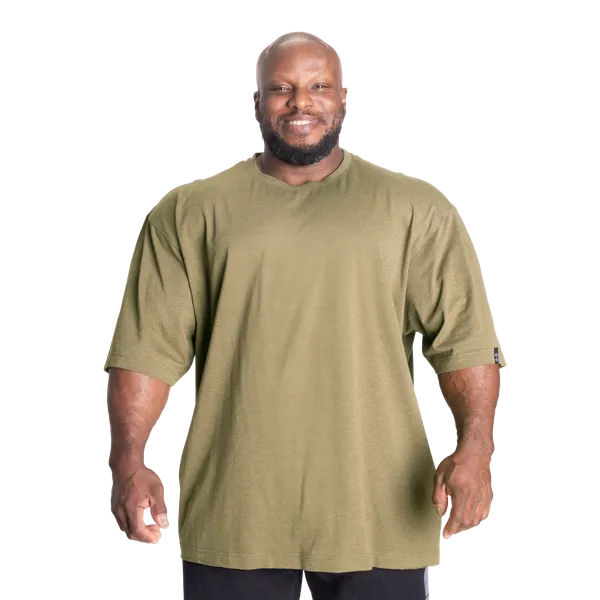 Better Bodies Standard Iron T-shirt, Army Green Melange