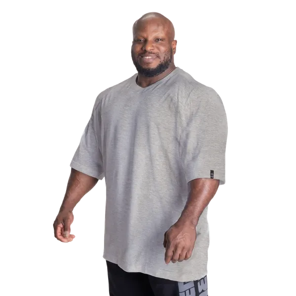 Better Bodies Standard Iron T-shirt, Light Grey Melange