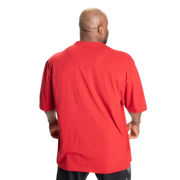 Better Bodies Team Pump Cover Iron T-shirt, Chili Red