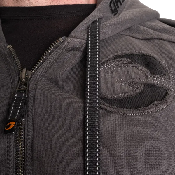 Gasp Pro Gym Zip Hoodie, Acid iron