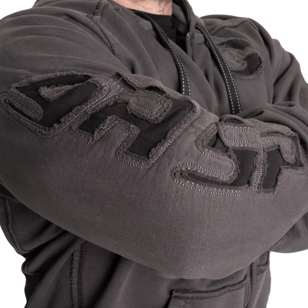 Gasp Pro Gym Zip Hoodie, Acid iron