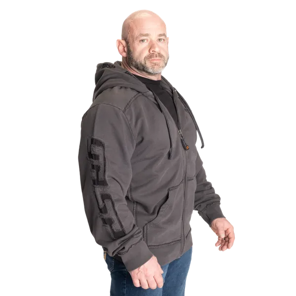 Gasp Pro Gym Zip Hoodie, Acid iron