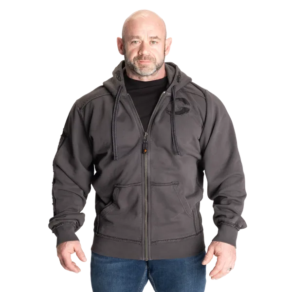 Gasp Pro Gym Zip Hoodie, Acid iron