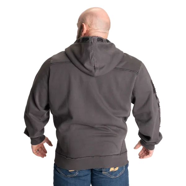 Gasp Pro Gym Zip Hoodie, Acid iron