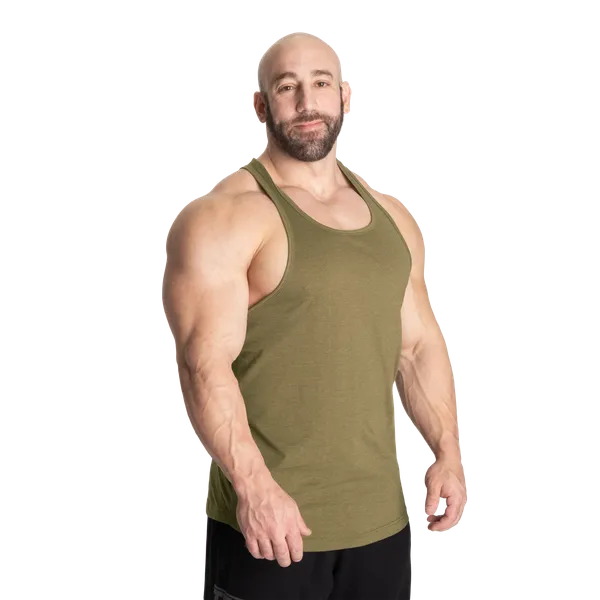 Better Bodies Standard Essential T-Back Linne, Army Green Melange