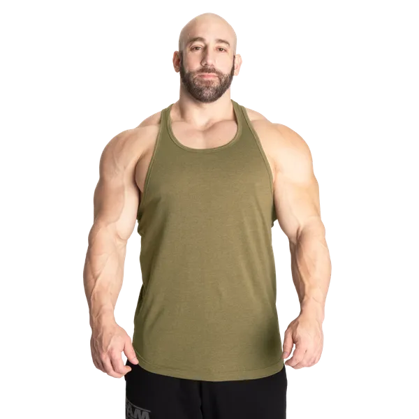 Better Bodies Standard Essential T-Back Linne, Army Green Melange
