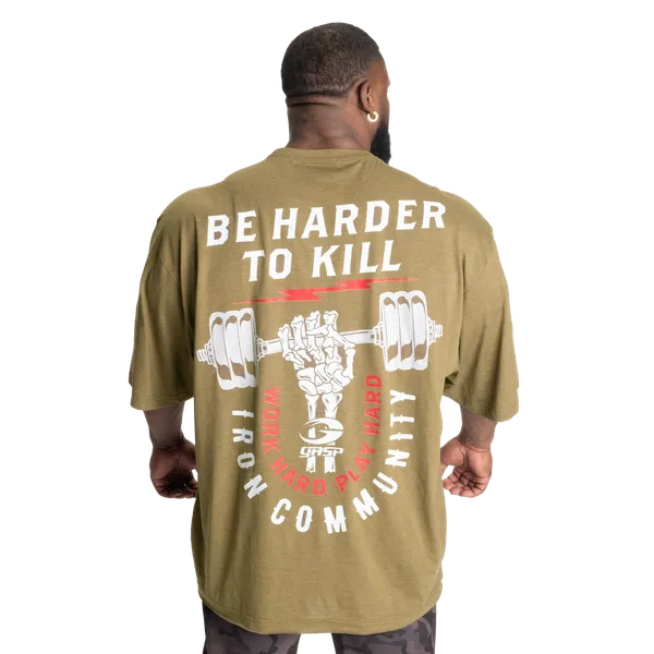 Gasp HTK Iron T-shirt, Armygrøn Melange