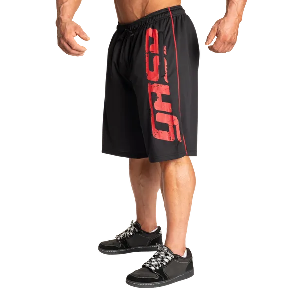 Gasp Pro mesh shorts/träningsshorts, Black/Red