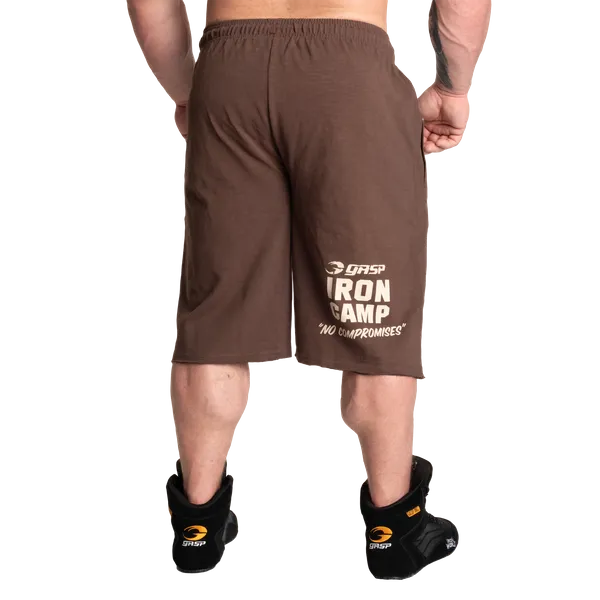 Gasp Throwback shorts/træningsshorts, Brun