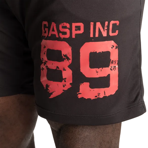 Gasp 89 Dynamic Shorts/träningsshorts, Black/Red
