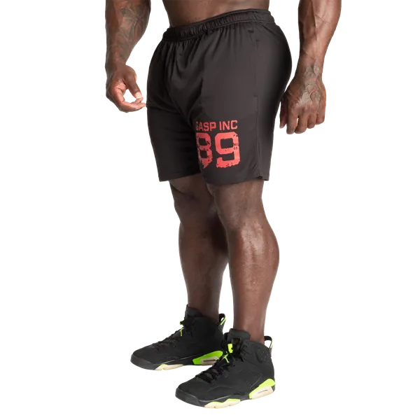 Gasp 89 Dynamic Shorts/träningsshorts, Black/Red