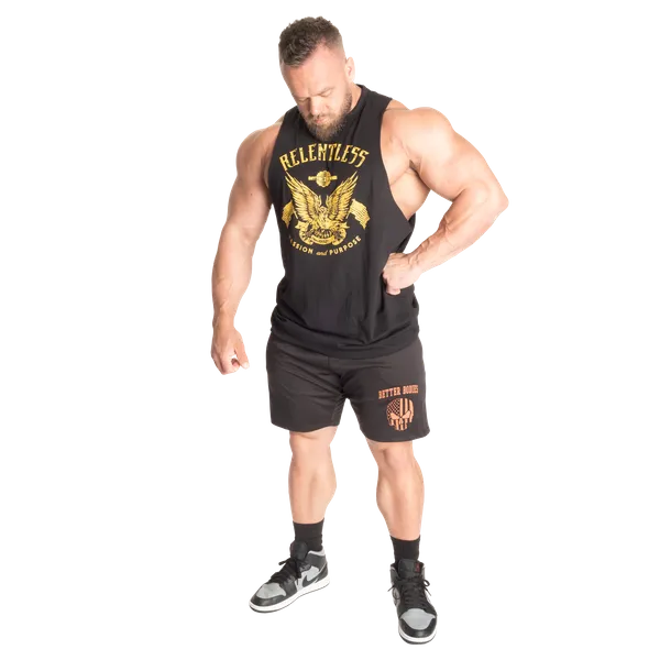 Better Bodies Skull Function Short/træningsshorts, Sort/Flamme