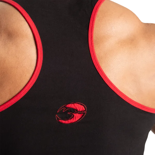 Gasp Vintage T-back Linne, Black/Red