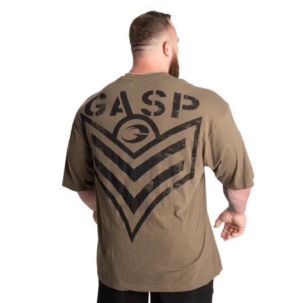 Gasp Slub Iron T-shirt, Washed Green