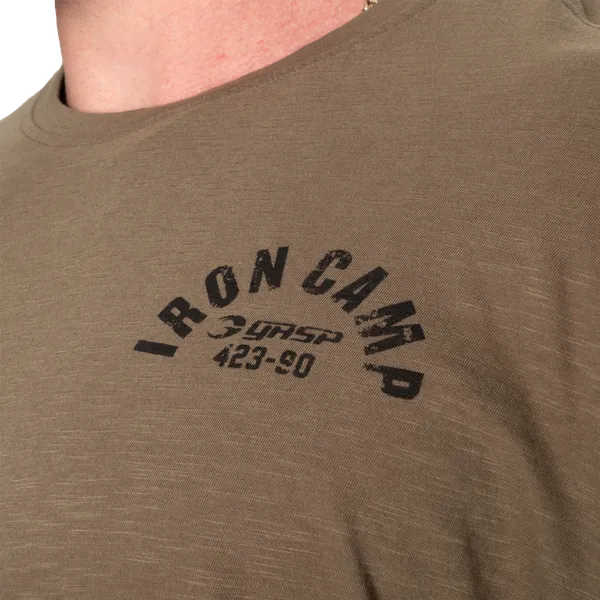 Gasp Slub Iron T-shirt, Washed Green