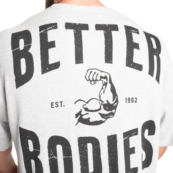 Better Bodies Muscle Iron Thermal T-shirt, Grey Melange