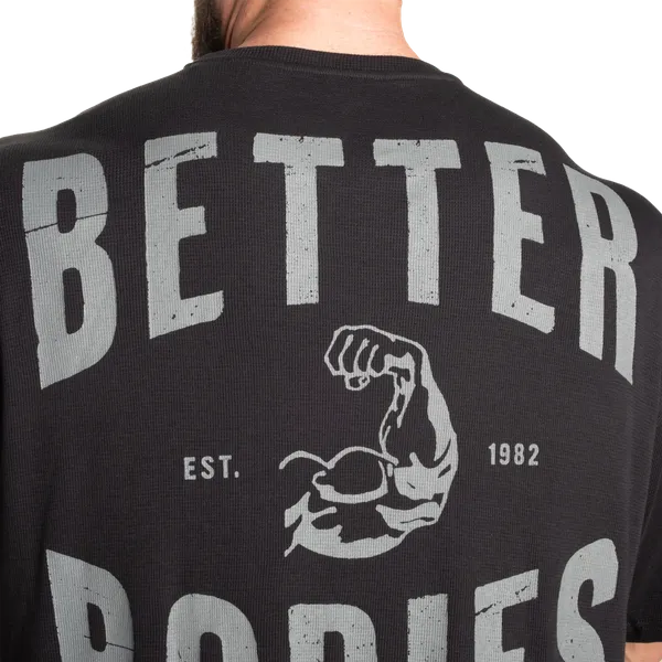 Better Bodies Muscle Iron Thermal T-shirt, Asphalt