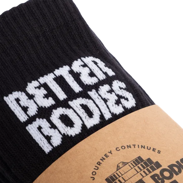 Better Bodies crew socks 3-p, Black