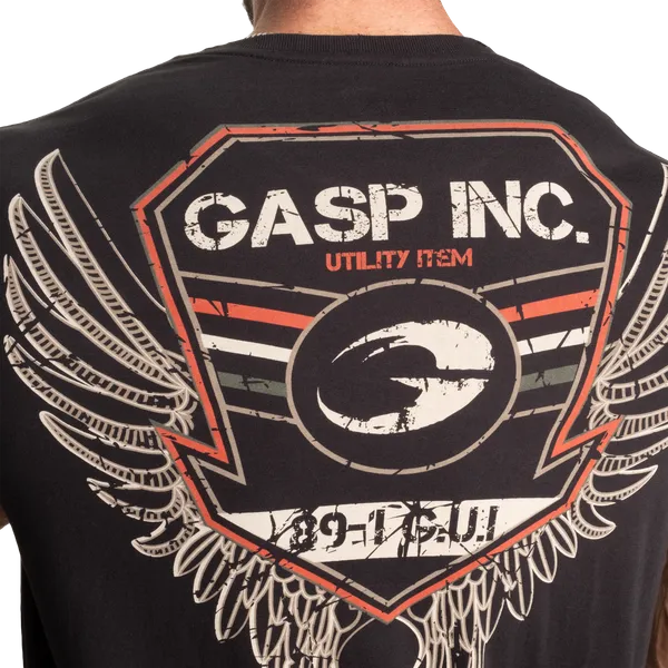 Gasp Utility Street T-shirt, Washed Black