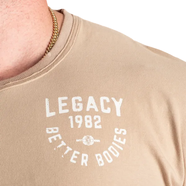 Better Bodies Legacy Street T-shirt, Washed Desert