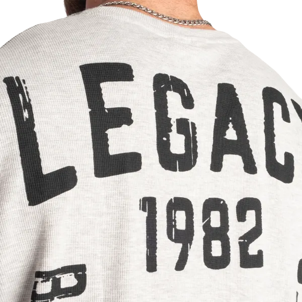 Better Bodies Legacy Thermal long sleeve t shirt, Grey Melange