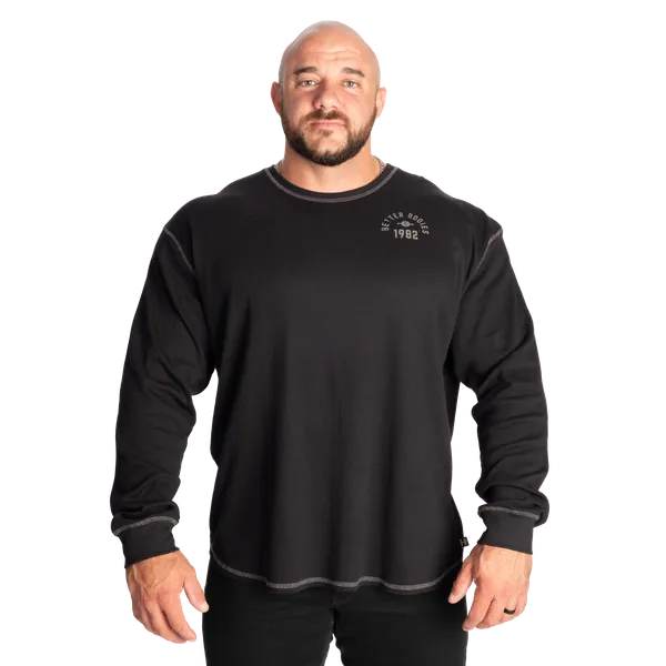 Better Bodies Legacy Thermal long sleeve t shirt, Asphalt